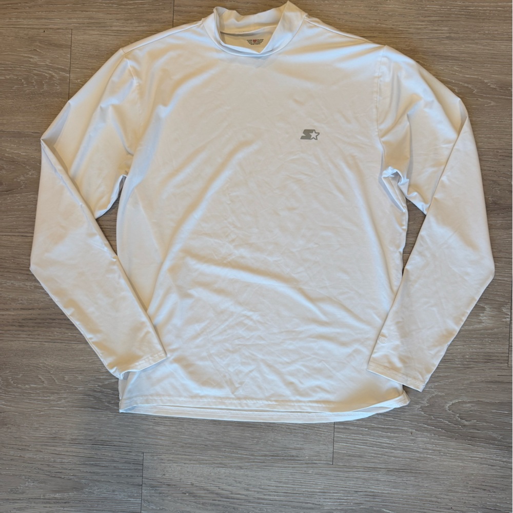 White Long Sleeve Starfit athletic top